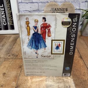 Cross Stitch Kit ~ Dimensions Simplicity Vintage Fashion Ladies #70-35369